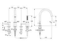  KLUDI Nova Fonte Puristic   ,  4 .,  . ,  204253915