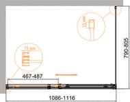   CEZARES DUET SOFT-M-AH-1-110/80-C-Cr (1086-1116x790-805)x1950  /