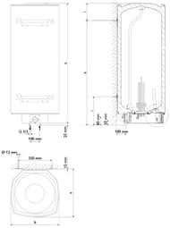   Stiebel Eltron HFA-Z 150 (1280x510x510) 2/4/6  , 150 .73114