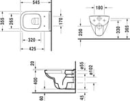   DURAVIT D-CODE 355545360 ,   25700900002+006731