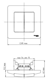  Systeme Electric BLANCA   2- c.5, 10A, 250B,  BLNVS010504