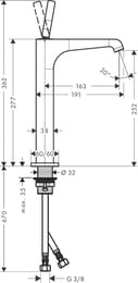  Axor Citterio E 36104000  ,  163 , , 