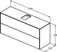    Ideal Standard CONCA 1200x373x550 2  , , .  T3949Y1