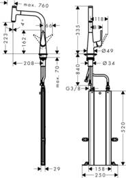  Hansgrohe Talis Select M51   220  ,  73852800