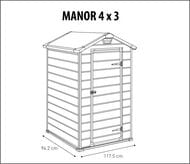  KETER MANOR 4x3 (128x94x196), -