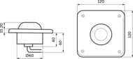     Ideal Standard SEPTA PRO FOOT ,  R0138MY