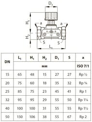   DANFOSS ASV-M/CDT 40 003L7695/003Z7695