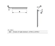   LAUFEN Frame25 447491 (8002525) , LED4000 Kelvin, 