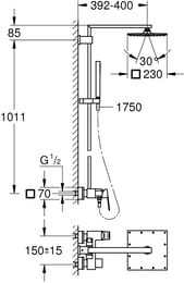   Grohe Euphoria Cube 230 23147001   ,    , 