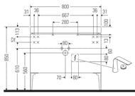    Duravit XViu 800610480 2 .  .,2 , / XV4710EB171P