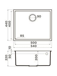  Omoikiri BOSEN 54-U-ES (540440220)  , , :  4997208