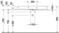  Duravit DuraSquare 1000470 .,    ,   2353100079