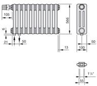  Zehnder Charleston 3057  20 ,   1/2", 