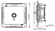  Systeme Electric ATLASDESIGN TV  1DB   ATN000491