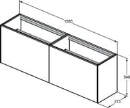    Ideal Standard CONCA (1585x373x540) 4 ,    T3996Y3