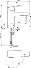    Ideal Standard Ceraplan BD211AA ,  /, Blue Start 