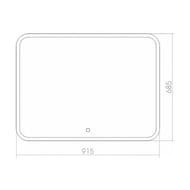  Silver Mirrors -2 (915685) LED-, , ,  -00001020