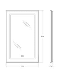  BelBagno (500x32x800) , , ,   SPC-KRAFT-500-800-LED-TCH-W