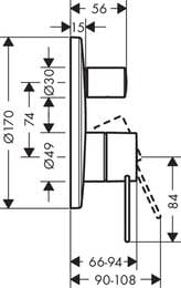  Axor Uno 38426000    , -, 