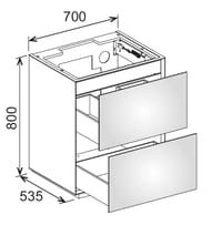    Keuco Edition Lignatur 700535800 , , 2 ,  33340700013