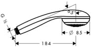    Hansgrohe Crometta 85 1jet, 1 ,  28585000