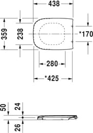   DURAVIT D-CODE 355545400 ,  -,  45350900A1