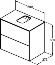    Ideal Standard CONCA (600x373x550) 2 ,  ,    T3946Y4