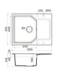  Omoikiri YONAKA 65-BE (650510207) , , - 4993342