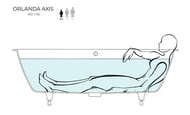   Salini Orlanda Axis Kit 180 103312MRH 1800800600 S-Sense,  RAL 