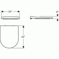  Slim   Geberit Acanto , ,  500.660.01.2