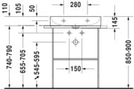  Duravit DuraSquare 665451 ,  ,  0031011000