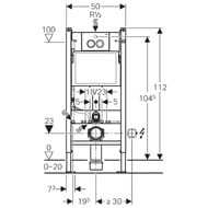 GEBERIT ""  UP100   Delta21   458.122.21.1