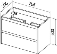    BelBagno KRAFT 39 (710390515) , Bianco Opaco 39-700/390-2C-SO-BO