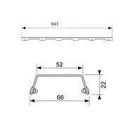    TECEdrainline  "steel II" 1000,    601082