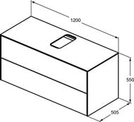    Ideal Standard CONCA 1200x505x550 2  , , .  T3943Y1