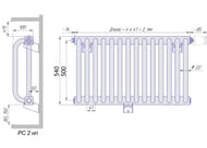     2-500 (540412100) 10 , 680, 1/2"  ., RAL1015