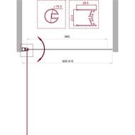    BelBagno Uno (900x1500) UNO-V-1-90/150-P-Cr , / 