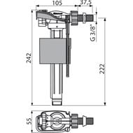    ALCAPLAST 160 3/8"  ,  