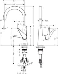  Hansgrohe Talis M51   260  ,  - .  72812000