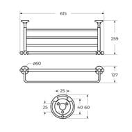    ART&MAX Antic Crystal 61  :  AM-E-2622SJ-Cr