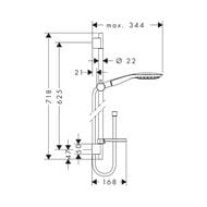   Hansgrohe Raindance Select E150 3jet/Unica`S Puro 0,65  27856000