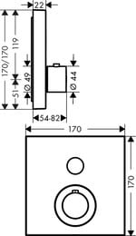  Axor ShowerSelect 36714000   , , 1 , 