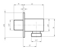   Migliore RICAMBI Quadra 1/2"1/2",  ML.RIC-30.255.DO