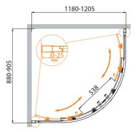   CEZARES MOLVENO (1180-1205x880-9051950) RH-2-120/90-C-Cr-IV  /