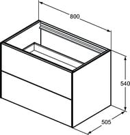    Ideal Standard CONCA (800x505x540) 2 ,    T4356Y3