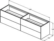    Ideal Standard CONCA (1985x505x540) 4 ,    T3993Y3