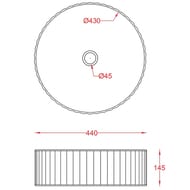   ArtCeram Millerighe 440440135  ,   OSL010 03 00