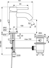 Ideal Standard CERALINE    BC203U5 , .76, ./