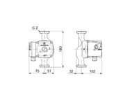   GRUNDFOS UPS 32-60 180, 1230, 2",  , 96281496/98368440