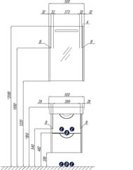   AQUATON  50 1A215502SIW5L 500x140x780 , ,  :  